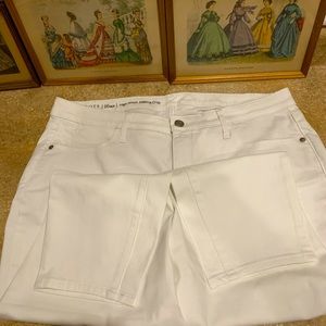 High-waist Talbots White Jeggings Crops 16WP